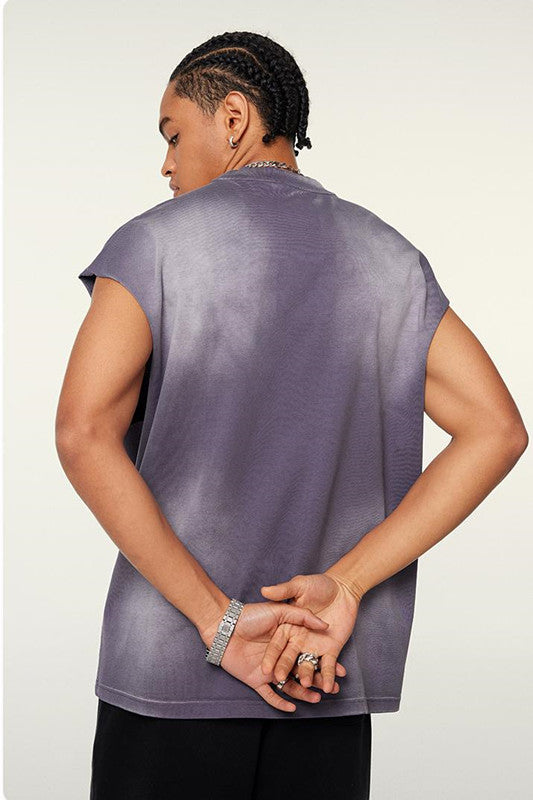 310GSM?Sun Fade Vintage Muscle Tee