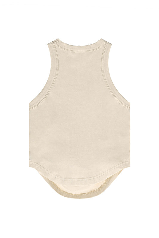 235GSM Ruched Coolness Material Washed Vest