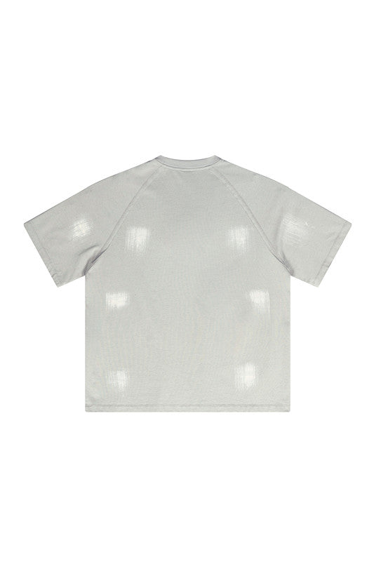 305GSM Brush Dyed Washed?Tee