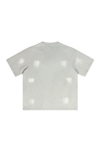 305GSM Brush Dyed Washed?Tee