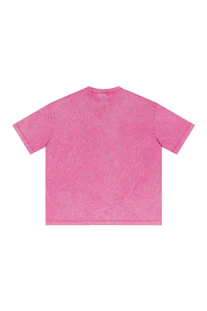 285GSM Pigment Dyed Washed Tee