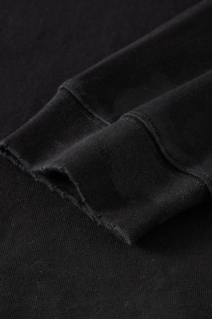 Washed Distressed Cotton Crew
