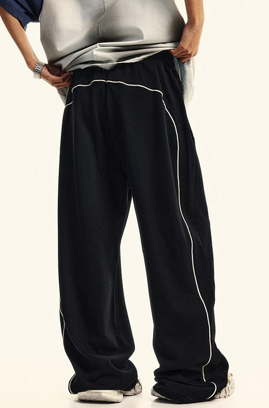 380GSM Washed Stripe Side Sweatpants