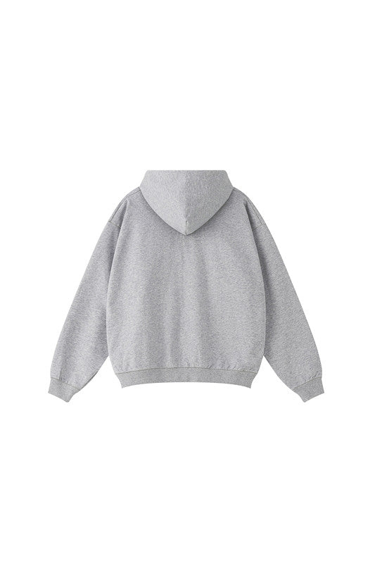 440GSM High Weight Solid Color Zipper Hoodie