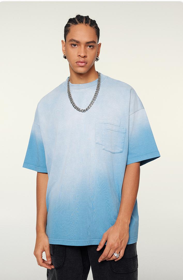 310GSM Gradient Sprayed Tee