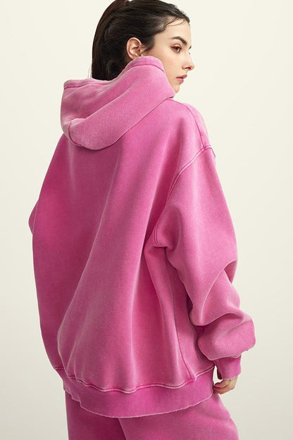 Pigment Dyed Fleece Hoodie