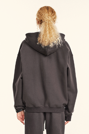 345GSM Fleece Solid Color Zipper Jacket