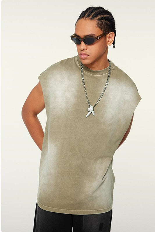 310GSM?Sun Fade Vintage Muscle Tee