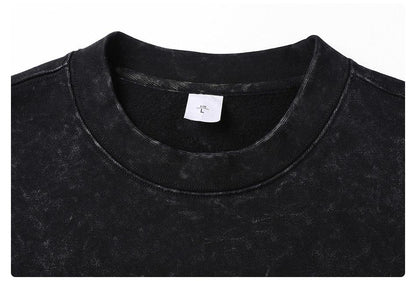 430 GSM 100% Cotton Washed Sweater Customized Sweater