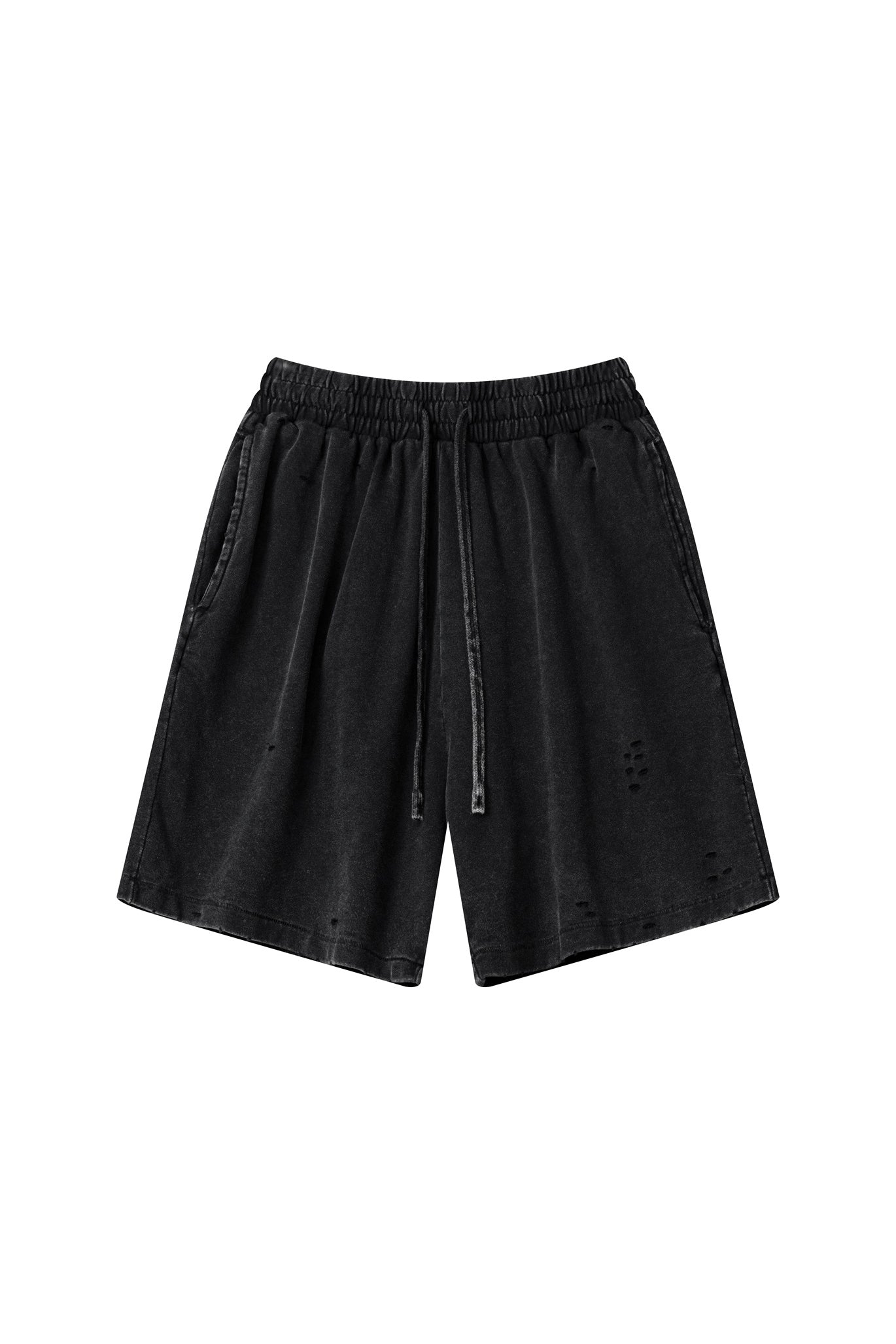 330GSM Pigment Dyed Distressed Short
