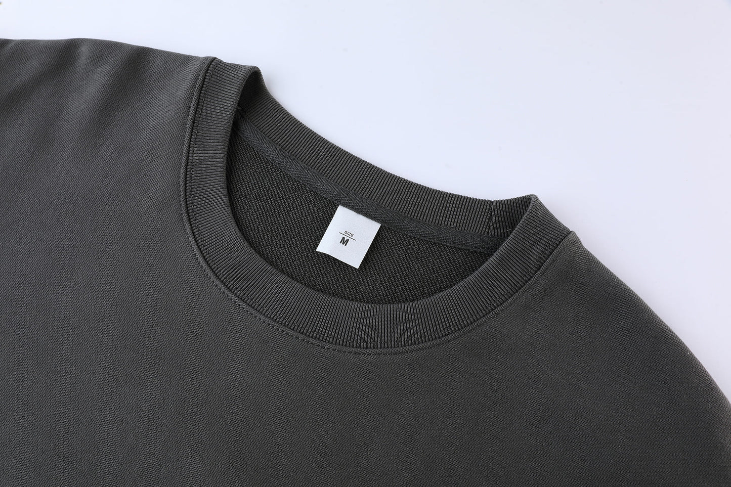 530 GSM 100% Cotton Sweater Customized Sweater