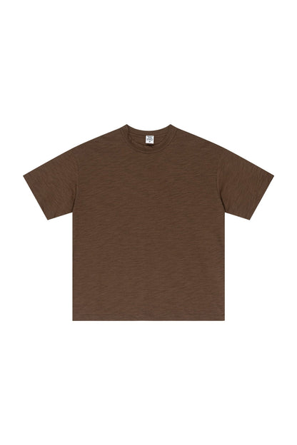 Slub Cotton 190GSM Solid Color Tee