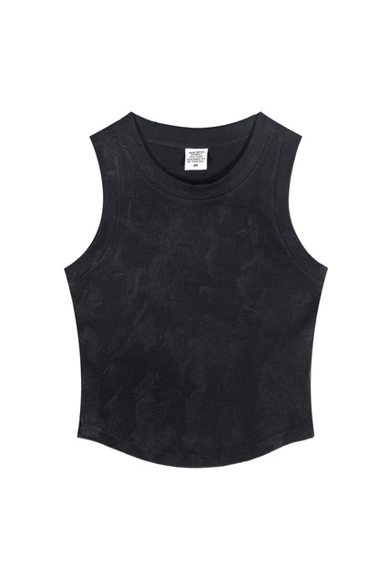 235GSM Brush Dyed Distressed?Vest