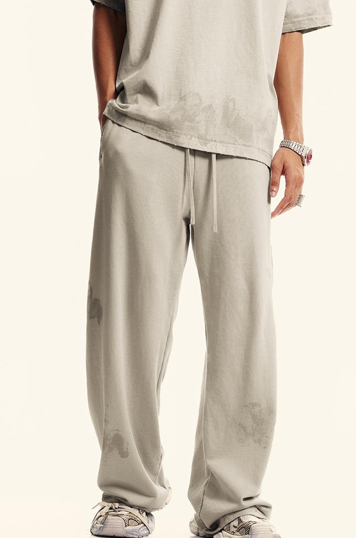 380GSM Brush Dyed Washed Sweatpants