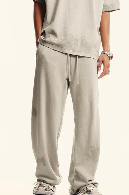 380GSM Brush Dyed Washed Sweatpants
