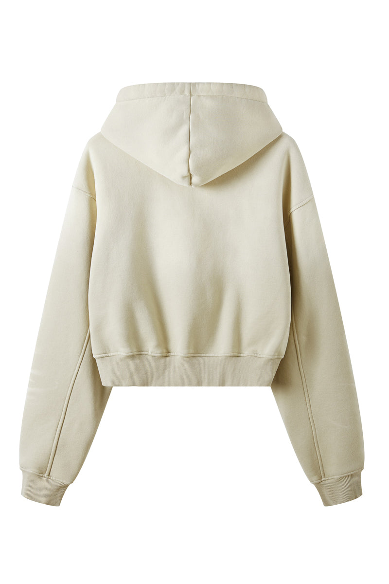 Washed Gradient Fleece Hoodie