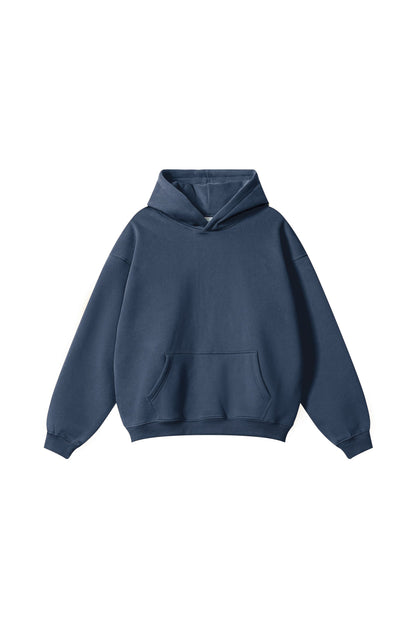 345GSM Fleece Solid Oversized Hoodie