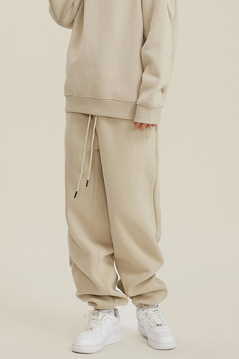345G Fleece Solid Sweatpants