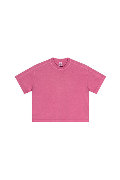 Kids 250G Side Stripe Washed Tee