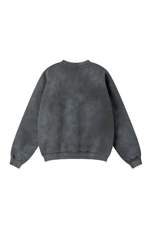332GSM Spray Washed Fleece Crew
