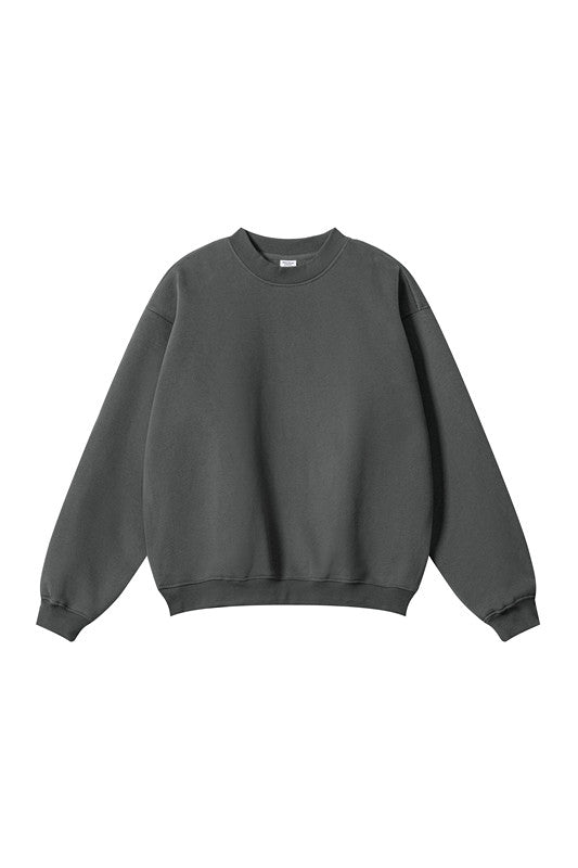 345GSM Fleece Solid Color Crew