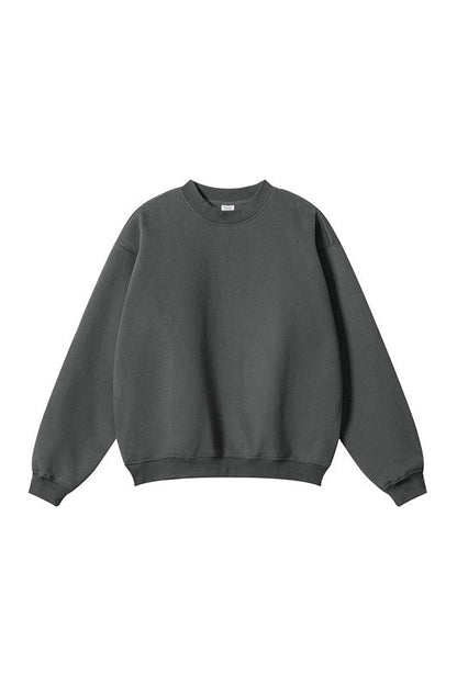 345GSM Fleece Solid Color Crew