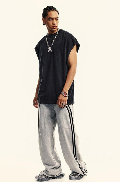 250GSM Washed Out Gradient Muscle Tee