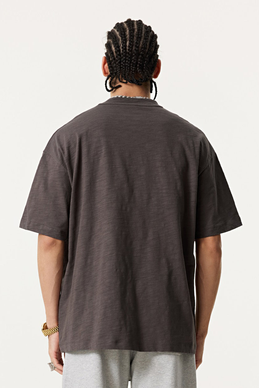 Slub Cotton 190GSM Solid Color Tee