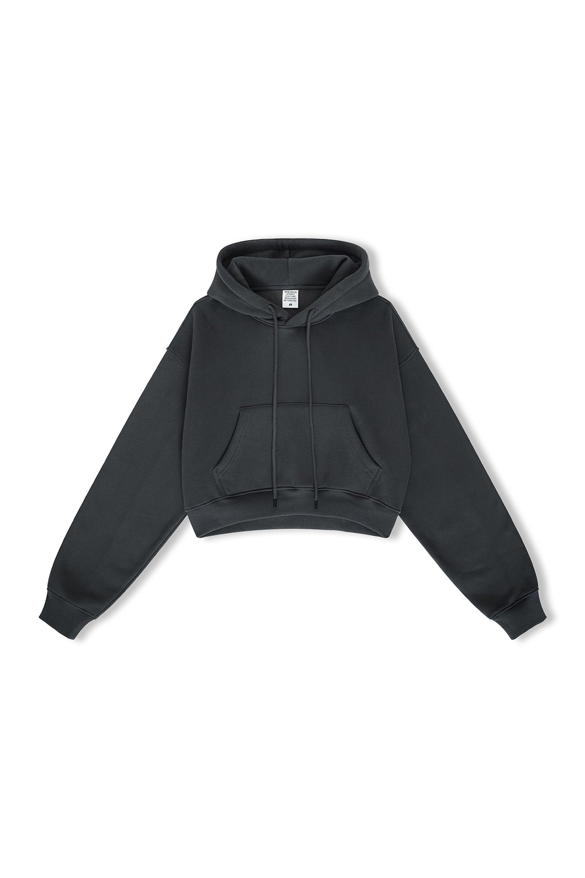 Basic Fleece Crop Hoodie