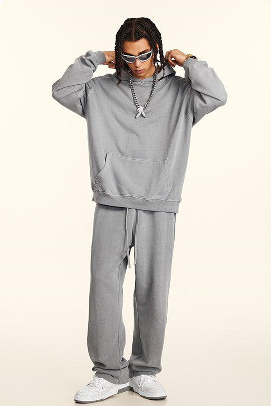 100% Cotton 380GSM Washed  Hoodie
