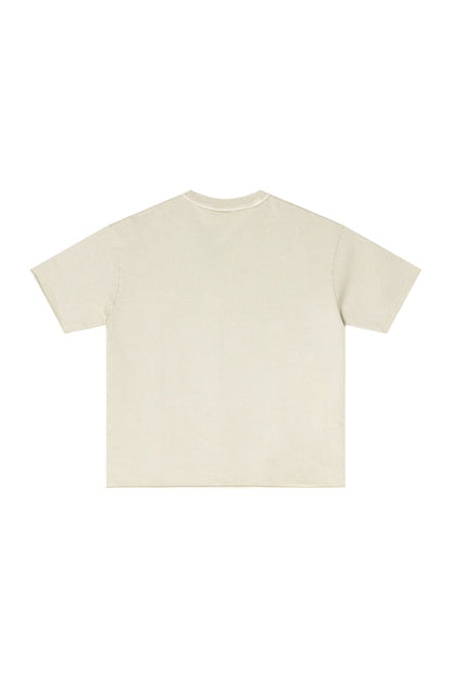 275GSM Distressed Pigment Dyed Tee