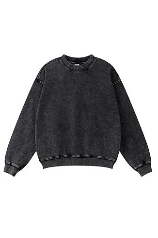 100% Cotton 380GSM Vintage Washed Crew