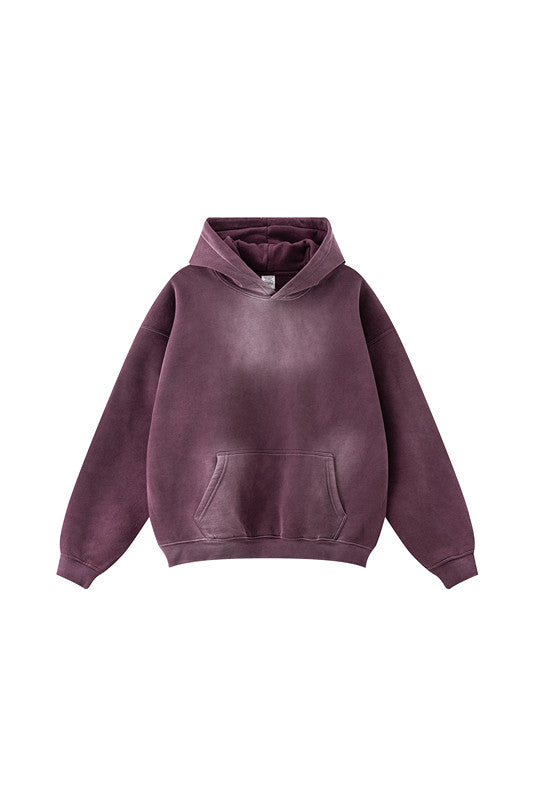 332GSM Gradient Sprayed Fleece Hoodie