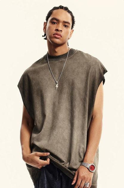 250GSM Washed Out Gradient Muscle Tee
