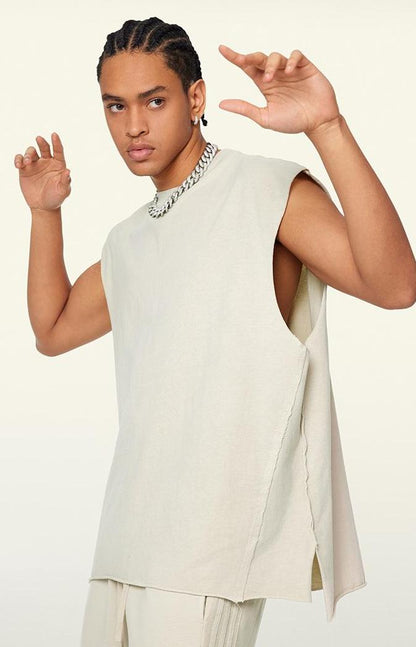 270GSM Distressed Vintage Muscle Tee
