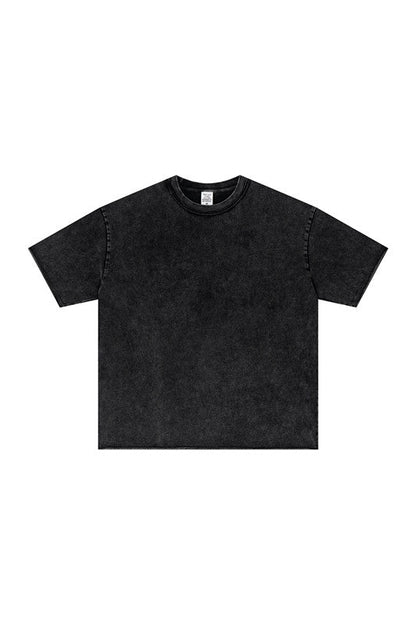275GSM Distressed Pigment Dyed Tee
