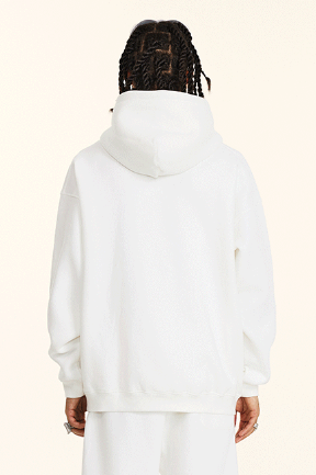 345GSM Fleece Solid Oversized Hoodie