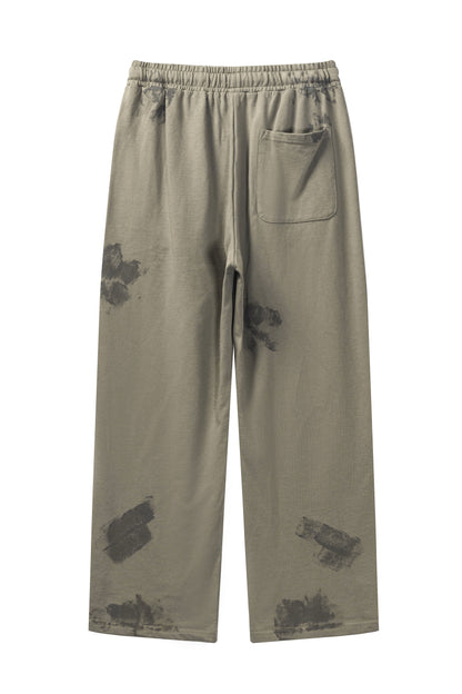 380GSM Brush Dyed Washed Sweatpants