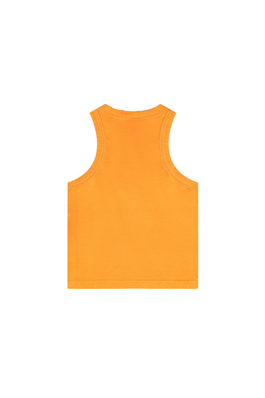 235GSM Washed Out Crop Vest