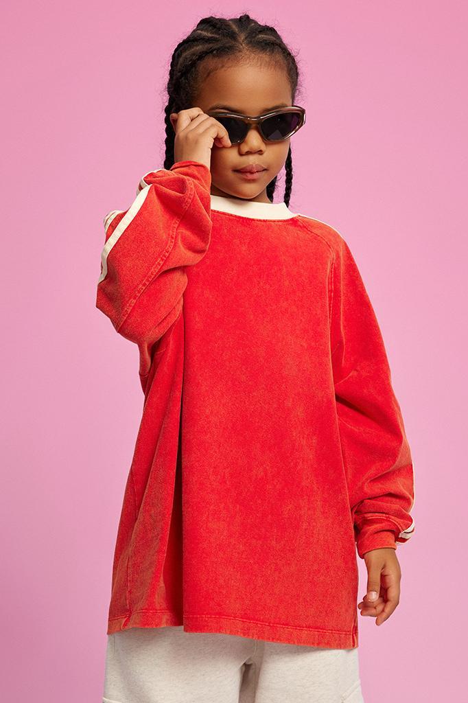 Kids Washed Stripe Crew