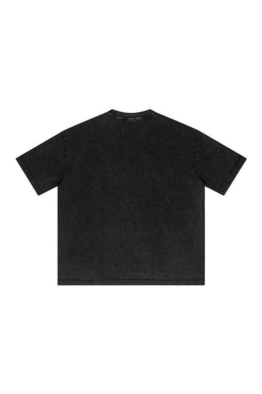285GSM Pigment Dyed Washed Tee