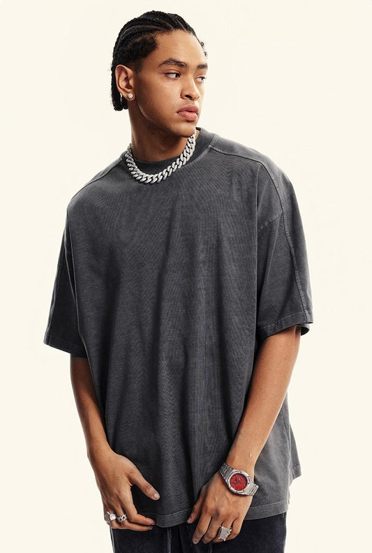 310GSM Patchwork Washed Out Tee