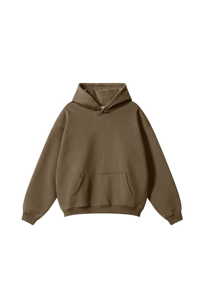 345GSM Fleece Solid Oversized Hoodie