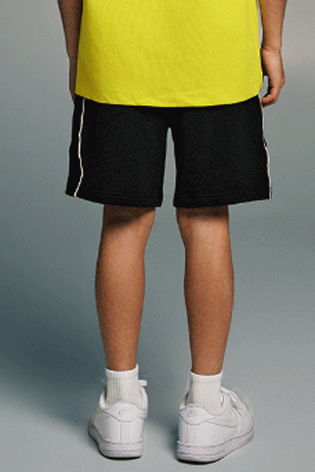 Kids 380GSM Stripe Side Short