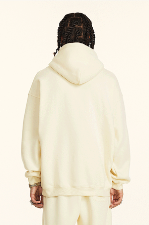 345GSM Fleece Solid Oversized Hoodie