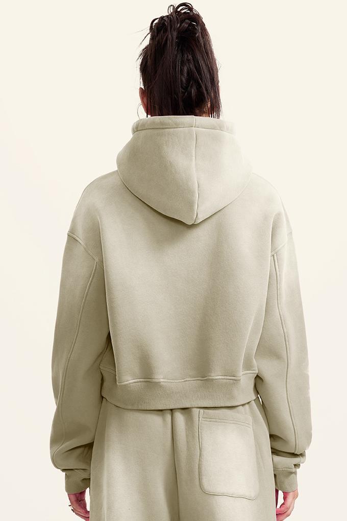 Washed Gradient Fleece Hoodie