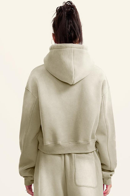 Washed Gradient Fleece Hoodie