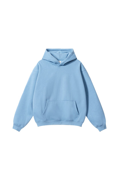 345GSM Fleece Solid Oversized Hoodie