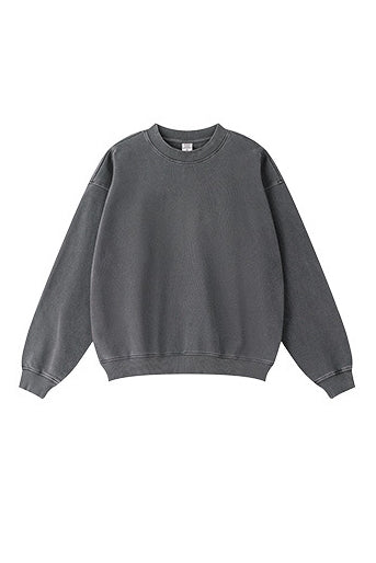 100% Cotton 380GSM Vintage Washed Crew