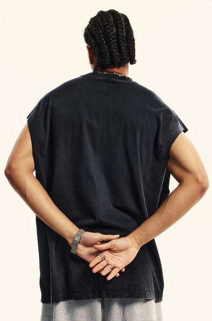 250GSM Washed Out Gradient Muscle Tee